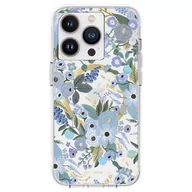 Etui i futerały do telefonów - Rifle Paper Clear MagSafe - Etui iPhone 14 Pro (Garden Party Blue) - miniaturka - grafika 1