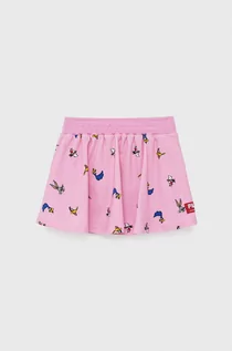 Spódnice - Fila spódnica dziecięca x Looney Tunes kolor różowy mini rozkloszowana - grafika 1