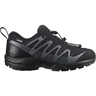 Salomon XA PRO 3D V8 CSWP Unisex dziecięce wodoszczelne buty trekkingowe, Black Ebony - 33 EU - Buty dla chłopców - miniaturka - grafika 1