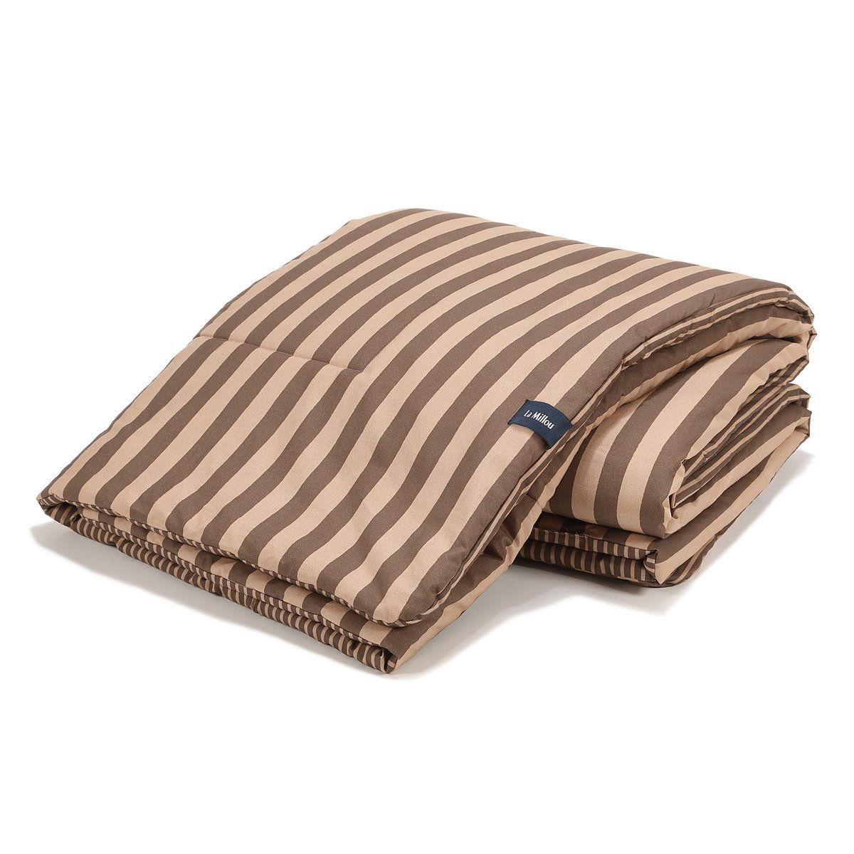 La Millou - Kołdra Bawełniana STRIPES BROWN