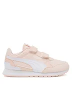 Buty dla dziewczynek - Puma Sneakersy ST Runner v4 NL V PS 399740 03 Écru - miniaturka - grafika 1