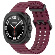 Akcesoria do smartwatchy - opaska pasek bransoleta SMOOTHBAND Samsung Galaxy Watch ULTRA 47mm bordowa - miniaturka - grafika 1