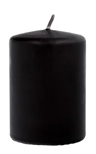 ARTMAN Świeca ozdobna Classic - walec mały (średnica 7cm) czarny 1szt - Świece - miniaturka - grafika 1