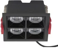 Oprawy, klosze i abażury - Oprawa podtynkowa sufitowa wpuszczana MIDI LED BLACK 4000K 16W czarny - miniaturka - grafika 1