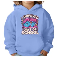 Bluzy dla dziewczynek - BLUZA DZIECIĘCA Z KAPTUREM 67 SIX SEVEN SZKOŁA 122-128 DLA DZIECKA PREZENT - miniaturka - grafika 1