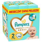 Pampers Pieluchy Premium Care 4-8kg, rozmiar 2-MINI, 224szt