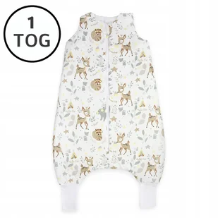 OCIEPLANY ŚPIWOREK Z NOGAWKAMI 56-68 XS 1 TOG BAWEŁNA 100% PRODUKT POLSKI - Śpiworki dla dzieci - miniaturka - grafika 1