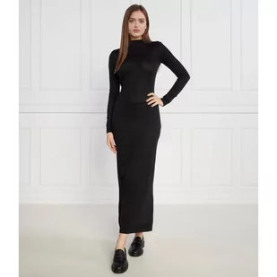 Calvin Klein Sukienka GATHERED WAIST LYOCELL - Sukienki - miniaturka - grafika 1