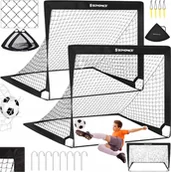 Piłka nożna - X2 BRAMKA PIŁKARSKA DLA DZIECI SKŁADANA TRENINGOWA OGRODOWA PRZENOŚNA 120cm - miniaturka - grafika 1