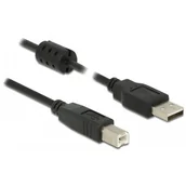 Kable USB - Delock Kabel USB-A > USB-B M/M 2.0 3m czarny 84898 - miniaturka - grafika 1