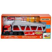 Samochody i pojazdy dla dzieci - Mattel Matchbox Transporter Wóz strażacki - miniaturka - grafika 1