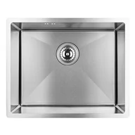 Zlewozmywaki - Laveo Marmara zlewozmywak stalowy 54x44 cm podwieszany inox SAM010P - miniaturka - grafika 1