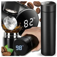 Kubki termiczne - KUBEK TERMICZNY TERMOS 500ML WYŚWIETLACZ LCD SZCZELNY NA KAWĘ HERBATĘ - miniaturka - grafika 1