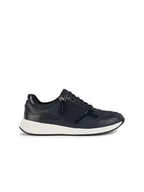 Trampki damskie - Geox Skórzane sneakersy "Bulmya" w kolorze granatowym - miniaturka - grafika 1