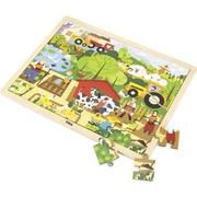 Puzzle - VIGA 44588 Puzzle na podkładce 48 elementów poznajemy farmę 4002 - miniaturka - grafika 1