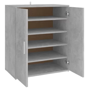 vidaXL Szafka na buty, szarość betonu, 60x35x70 cm, płyta wiórowa - Szafki na buty - miniaturka - grafika 1