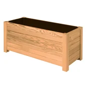 Donice - Doniczka Duża Drewniana Ogrodowa Na Taras Balkon Wysoka 800x350x350 Dąb - miniaturka - grafika 1