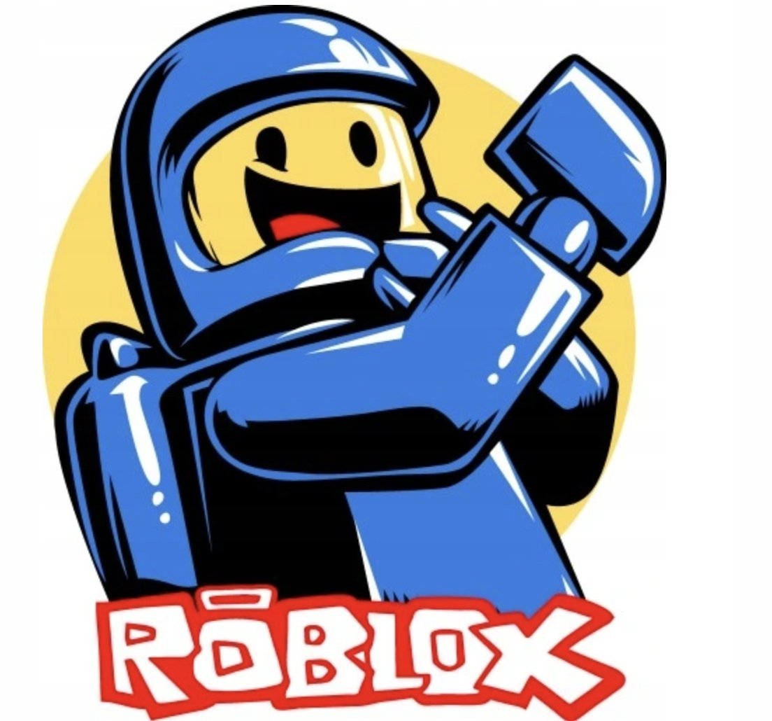 Naklejka Uv Wypukła Ozdobna DTF UV Aplikacja Roblox Logo 4