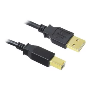 InLine 34550S kabel USB do kontaktów 2.0 A do B Czarny 10 m 1 szt. 4043718125074 - Kable USB - miniaturka - grafika 1