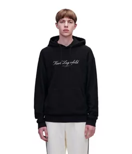 KARL LAGERFELD Męska bluza z kapturem Hotel Karl, czarna, XXL, czarny, XXL - Bluzy męskie - miniaturka - grafika 1