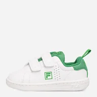 Buty dla chłopców - Tenisówki chłopięce na rzepy Fila Crosscourt 2 Nt Velcro Tdl FFK0113-13063 24 Białe (8719477836266) - miniaturka - grafika 1
