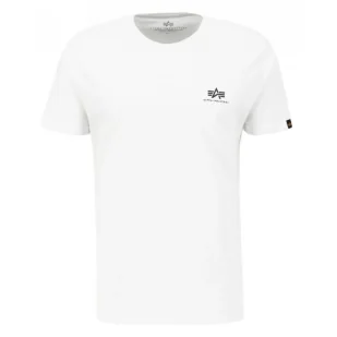 Koszulka Alpha Industries Small Logo Basic 188505 09 - Biała RATY 0% | PayPo | GRATIS WYSYŁKA | ZWROT DO 100 DNI - Odzież taktyczna i umundurowanie - miniaturka - grafika 1