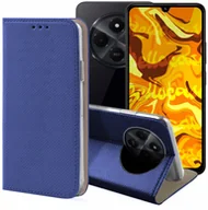 Etui i futerały do telefonów - ETUI Z KLAPKĄ DO XIAOMI REDMI 14C 4G / 5G / REDMI A4 / POCO C75 GRANATOWE - miniaturka - grafika 1