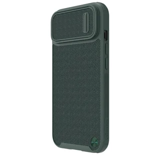 Nillkin Textured S Magnetic Case etui iPhone 14 pokrowiec MagSafe z osłoną na aparat zielony - Etui i futerały do telefonów - miniaturka - grafika 2
