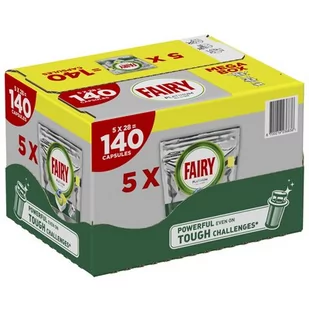 Kapsułki do zmywarki FAIRY Platinum All in One Lemon - 140 szt. - Akcesoria i części do zmywarek - miniaturka - grafika 1
