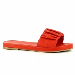 Klapki czerwone damskie CARINII - Carinii - Klapki i japonki damskie - miniaturka - grafika 1