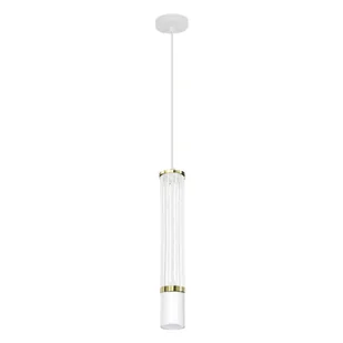 Biała metalowa lampa wisząca tuba - A235 E6-Z93 - Lampy sufitowe - miniaturka - grafika 1