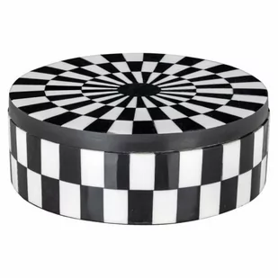 RICHMOND pojemnik dekoracyjny NORE biało-czarny - Dekoracje domu - miniaturka - grafika 1