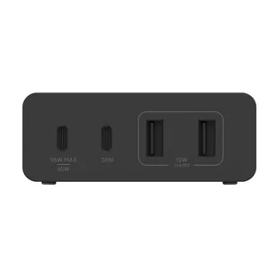 BELKIN ŁADOWARKA 108W 4-PORTY USB GAN DESKTOP BLK - Ładowarki do telefonów - miniaturka - grafika 4