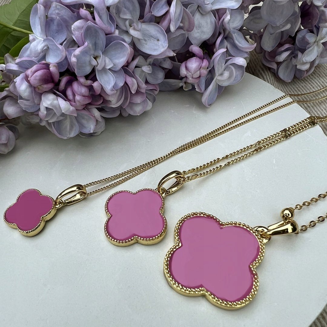 Naszyjnik ów Koniczynki Z Kolekcji Summer Flowers (C23/Lat/70Au)