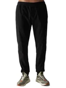 Spodnie męskie - Spodnie dresowe męskie 4FWMM00TTROM0944 - czarne 3XL - miniaturka - grafika 1