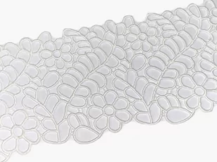 Import Koronka gipiurowa A 1353 ( 1 mb ) Biała 7099-512AF_20210921164100 - Pasmanteria - miniaturka - grafika 1
