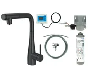 Baterie kuchenne - Deante Eridan Neo BREFN75M Czarny Stal szlachetna - miniaturka - grafika 1