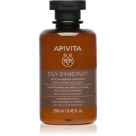 Szampony do włosów - Apivita Apivita Dandruff - szampon przeciwłupieżowy na łupież tłusty 250ml - miniaturka - grafika 1