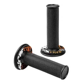 Części motocyklowe - Lampa 90573 Donut Off-Road Grips, uniwersalne uchwyty - czarne - pomarańczowe - miniaturka - grafika 1