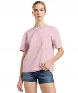 Koszulki i topy damskie - T-shirt Lee POCKET TEE 112363619 Soft Mauve S - miniaturka - grafika 1