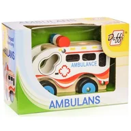 Samochody i pojazdy dla dzieci - Drewniane auto - ambulans Daffi - miniaturka - grafika 1