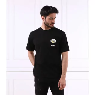 Koszulki męskie - HUGO T-shirt Dloudy 10248326 01 | Regular Fit - grafika 1