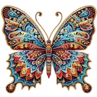 Zabawki kreatywne - Haft Diamentowy Diamentowy Motyl 30x30 cm - miniaturka - grafika 1