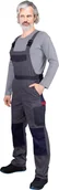 Odzież robocza - Spodnie ochronne ogrodniczki szaro-ciemnoszaro-granatowy roz.60 - miniaturka - grafika 1