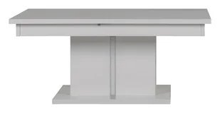 Ława Rozkładana La01 114-144X68 Cm Biała - Ławy i stoliki kawowe - miniaturka - grafika 1