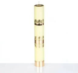 Świeca na wkład olejowy żółta z regulacją 40 cm - Dewocjonalia - miniaturka - grafika 1