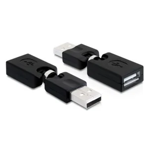 Delock Adapter USB USB A/M - USB A/F 65260 - Adaptery i przejściówki - miniaturka - grafika 1
