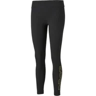 Legginsy - Legginsy damskie Puma HOLIDAY czarne 58955201-S - miniaturka - grafika 1