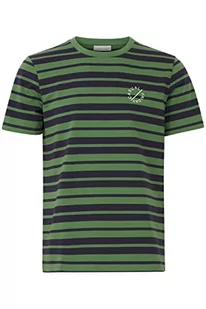 CASUAL FRIDAY Męski t-shirt CFThor 0059 Y/D w paski 180121/zielony Elm Green, M, 180121 / zielony elm, M - Koszulki męskie - miniaturka - grafika 1
