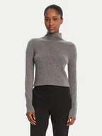 Swetry damskie - Marella Golf Fibra 2523366254 Szary Regular Fit - miniaturka - grafika 1